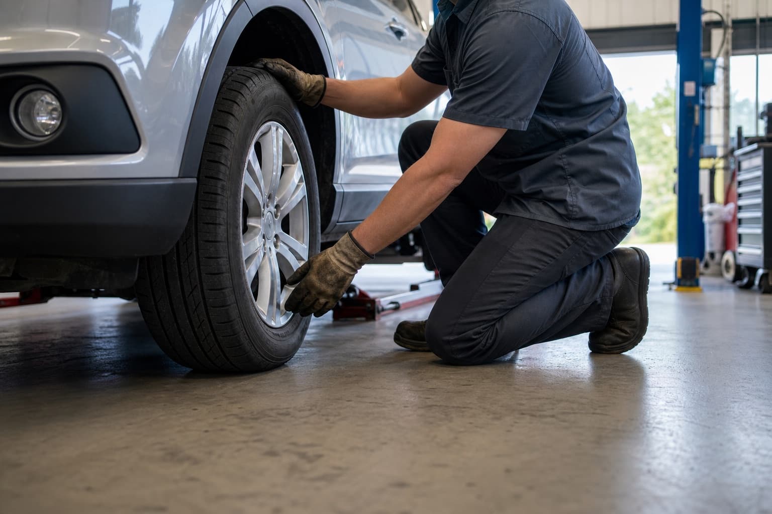 Vehicle receiving routine service